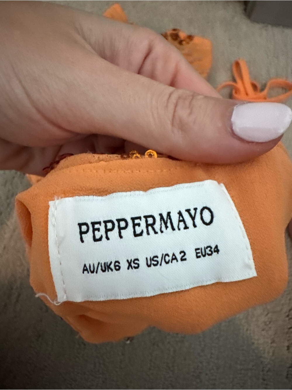 Peppermayo Orange Top - Picture 3 of 3